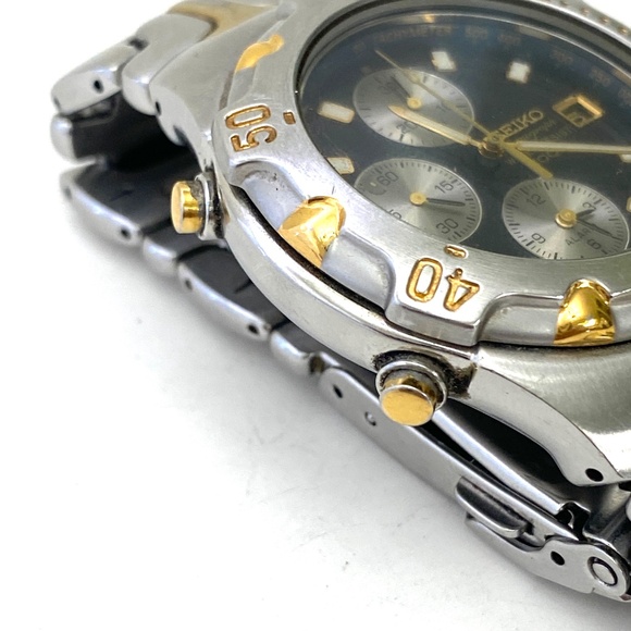 Vintage Seiko 7T32-6M49 Chronograph Alarm Men's Wrist Watch - Picture 5 of 7